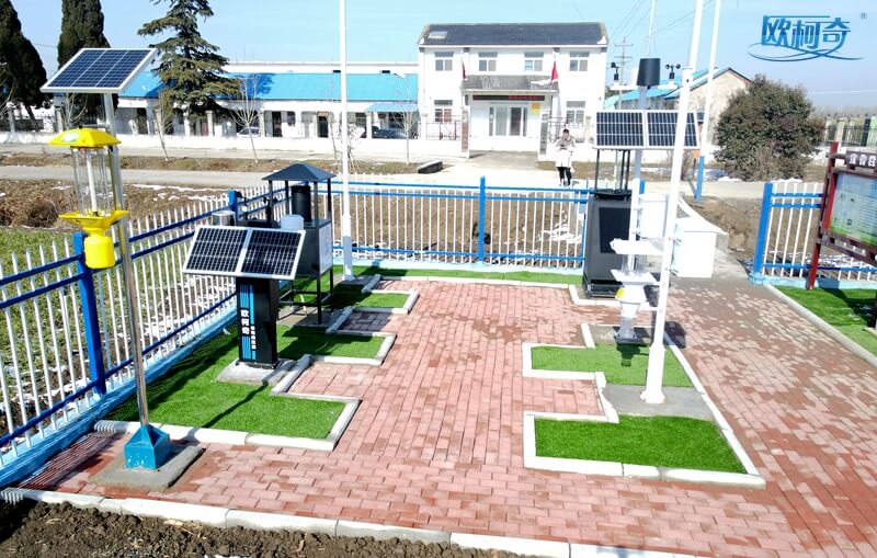 安徽蚌埠引进豪门国际智能设备建立病虫害智能预警监测站